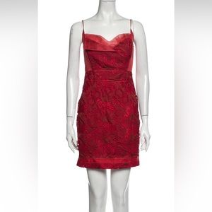 ZAC POSEN Red Dress